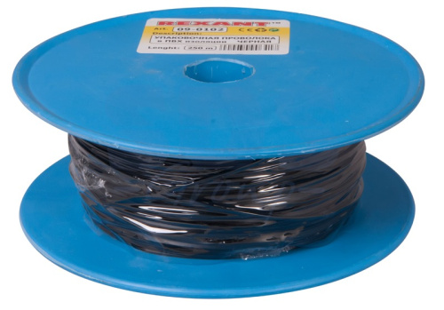 картинка Проволока упаковочная в ПВХ REXANT,  черная,  бухта 250 м от магазина Сантехстрой