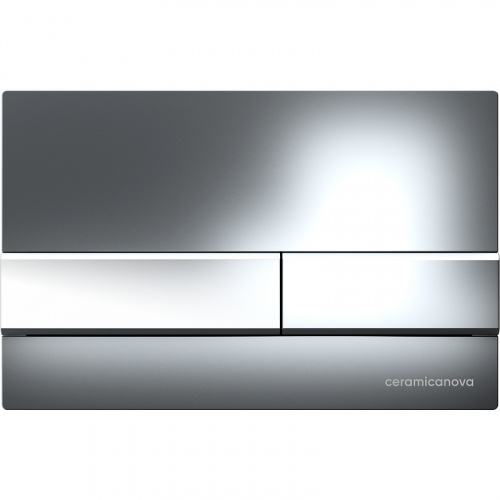 картинка Комплект унитаза с инсталляцией Ceramica Nova Balearica CN6000_1002CH_1000 с сиденьем Микролифт и клавишей смыва Хром глянцевый от магазина Сантехстрой