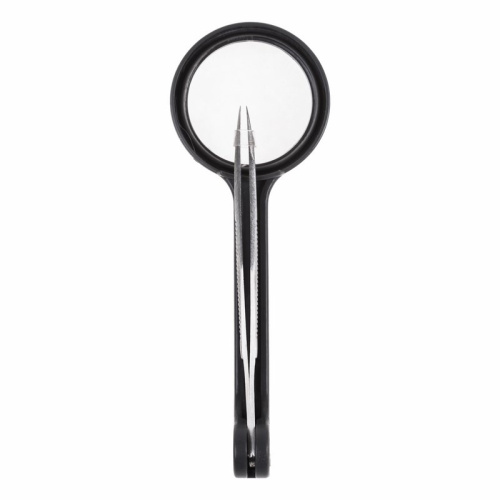 картинка Лупа ручная,  увеличение 3х,  ø20мм,  с пинцетом REXANT от магазина Сантехстрой