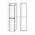картинка Шкаф Fine VSC-2NF170GW подвесной, 1700*350*350, G.White от магазина Сантехстрой