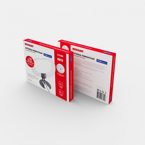 картинка Антенна комнатная «Активная» для цифрового телевидения DVB-T2, Ag-713 REXANT от магазина Сантехстрой