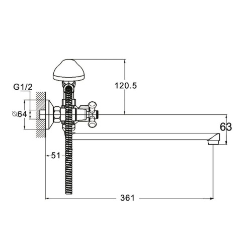 фото смеситель econoce ec0424 для ванной