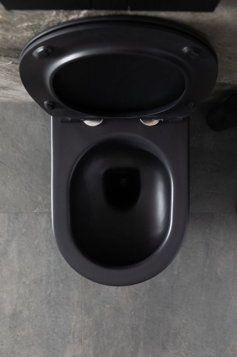 картинка Чаша подвесного унитаза Allen Brau Reality 4.32006.31 черный матовый от магазина Сантехстрой