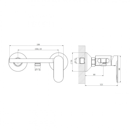 картинка Гигиенический душ со смесителем Haiba белый (HB5516-8) от магазина Сантехстрой