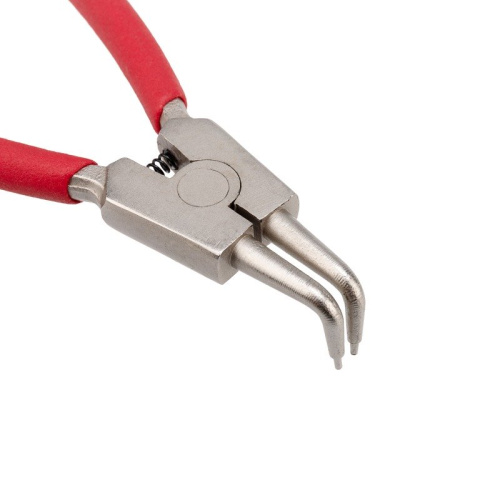 картинка Щипцы для стопорных колец разжим загнутый 160мм,  обливные рукоятки REXANT от магазина Сантехстрой