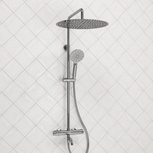 картинка Душевая система WasserKRAFT A188.117.127.087.CH Thermo с термостатом Хром от магазина Сантехстрой