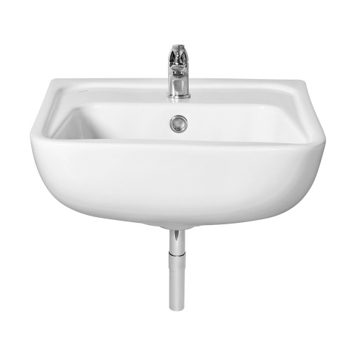 картинка Раковина подвесная Santek "Лонги-45" 455х420х200 фарфор, 1 отверстие под смеситель, белая (1.WH50.1.753) от магазина Сантехстрой