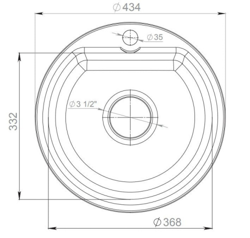 картинка Мойка кухонная GranFest Smart SM 435 бежевый от магазина Сантехстрой