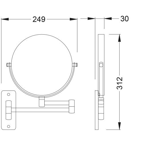 картинка Зеркало Timo Saona белый матовый (13076/16) от магазина Сантехстрой