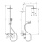 картинка HG Vernis Душевая система hansgrohe Vernis Blend Showerpipe 240 1jet с термостатом 26426670, матовый черный от магазина Сантехстрой