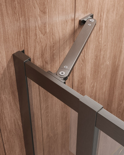 картинка Душевой уголок Cezares Molveno 120x120 MOLVENO-A-22-90+30-C-GM-IV профиль Оружейная сталь стекло прозрачное от магазина Сантехстрой