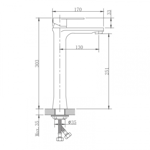 картинка Смеситель для раковины Haiba (HB11807) от магазина Сантехстрой