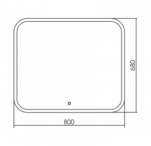 картинка Зеркало Grossman 680680 Comfort от магазина Сантехстрой