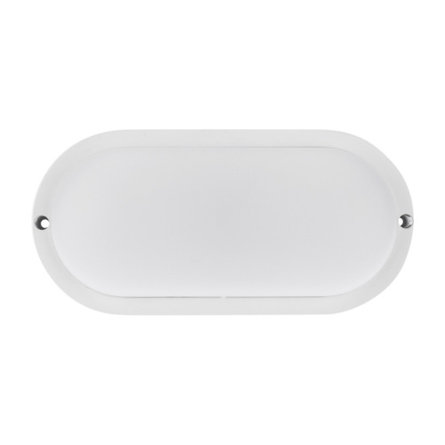 картинка Светильник светодиодный пылевлагозащищенный REXANT ЖКХ-01 овал 18 Вт 1800 Лм IP65 193х93х37 мм 6500 K с микроволновым датчиком движения от магазина Сантехстрой