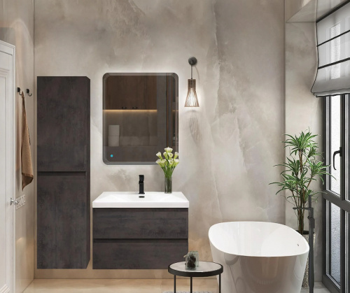 картинка Шкаф пенал Cezares Molveno 40 MOLVENO-1600-2A-SC-OSS подвесной Ossido от магазина Сантехстрой