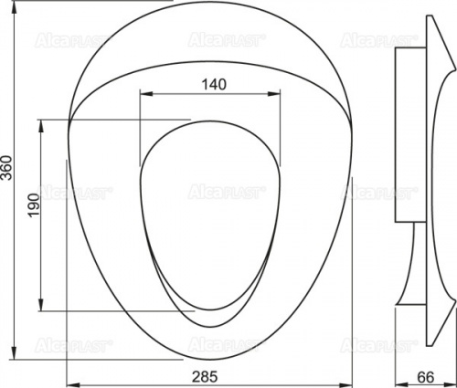 картинка Alcadrain A68 Детское сиденье для унитаза от магазина Сантехстрой