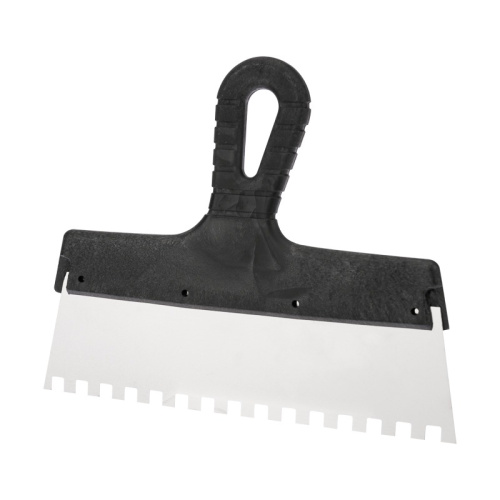 картинка Шпатель фасадный REXANT 250 мм зуб 8х8 нержавеющая сталь,  пластмассовая ручка от магазина Сантехстрой