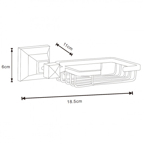 картинка Мыльница Azario ALTRE, Хром (AZ-96009) от магазина Сантехстрой