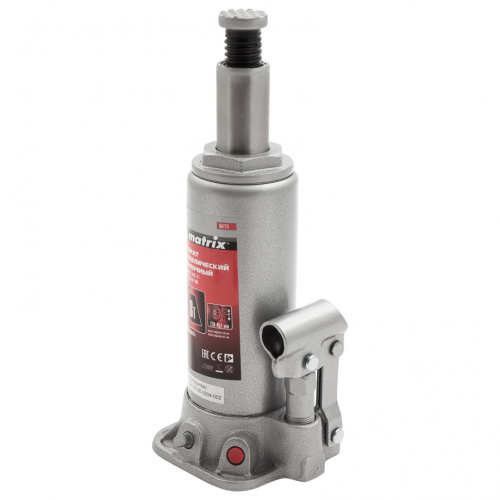 картинка Домкрат гидравлический бутылочный, 8 т, высота подъема 230-457 мм Matrix от магазина Сантехстрой