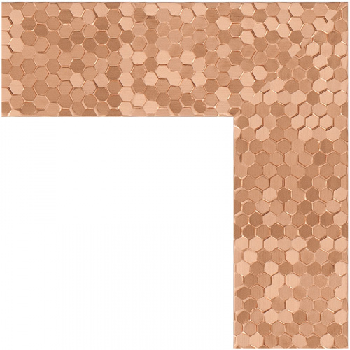 картинка Зеркало Evoform Definite 76х56 BY 3050 в багетной раме - Соты медь 70 мм от магазина Сантехстрой