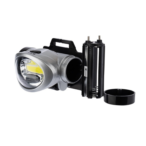 картинка Фонарь налобный поворотный 3 Вт 100%,  50%,  пульсирующий белый,  3хААА,  СОВ + зеркальный рассеиватель REXANT от магазина Сантехстрой