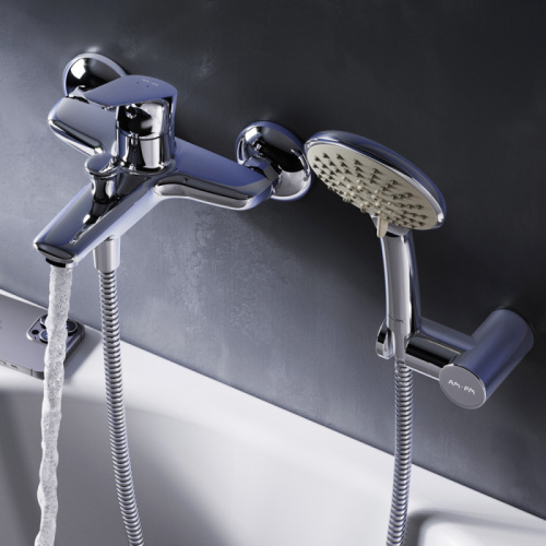 фото f85e15000 joy, смеситель для ванны/душа, душевой набор, хром, шт.