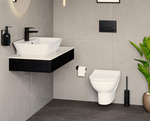 картинка Унитаз Vitra Zentrum 5795B003-6077 подвесной с сиденьем Микролифт от магазина Сантехстрой