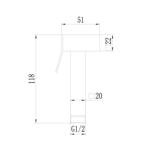 картинка Лейка для биде Savol (S-PQ07C) от магазина Сантехстрой