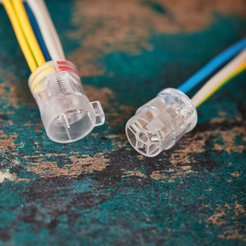 картинка Экспресс-клемма СМК 2273-2x3R проходная разъемная 3 полюса 3х2-проводная 0,5-2,5мм² (50 шт/уп) REXANT от магазина Сантехстрой