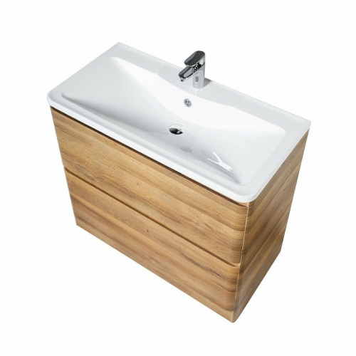 картинка Раковина BelBagno 100 BB1000/455-LV-MR-ALR Белая от магазина Сантехстрой