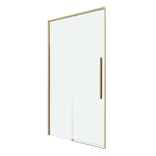 картинка Дверь в нишу Grossman Galaxy 100.K33.01.140.32.00 (140х195) золото сатин,стекло прозрачное,раздвижная, 1 место от магазина Сантехстрой