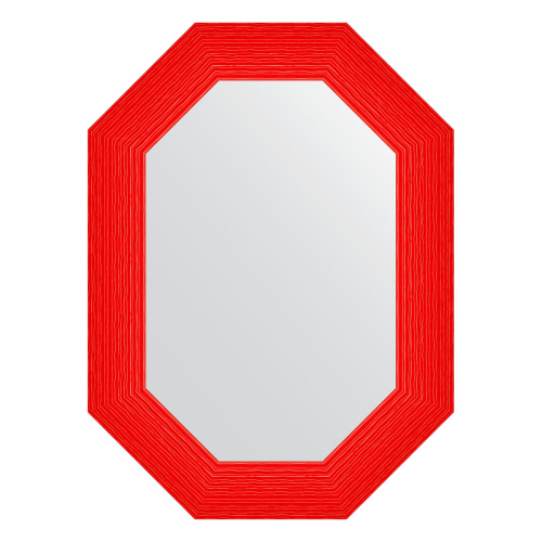 картинка Зеркало Evoform Octagon BY 7297 56x76 красная волна от магазина Сантехстрой