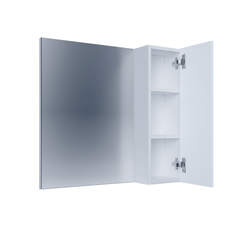 картинка Шкаф-зеркало "НЕО-80 см" универсал. белый от магазина Сантехстрой