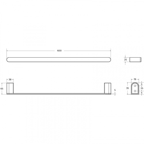 картинка Полотенцедержатель Cezares Stylus STYLUS-TH-60-01 Хром от магазина Сантехстрой