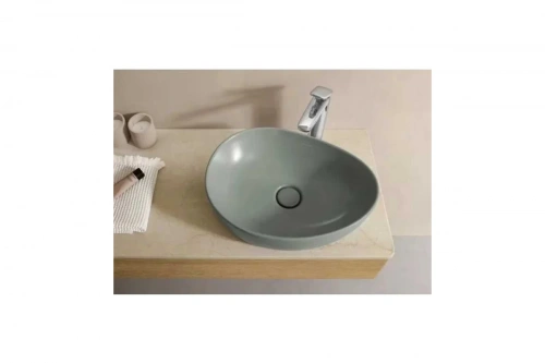 картинка Раковина накладная Villeroy & Boch Antao 510x400x146 мм, цвет Morning Green 4A73 51 R8 00337438 от магазина Сантехстрой