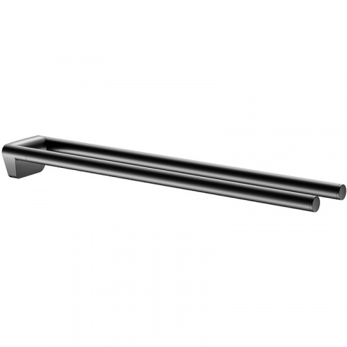 картинка Полотенцедержатель Keuco Collection Reva 12818 370000 двойной Черный матовый от магазина Сантехстрой