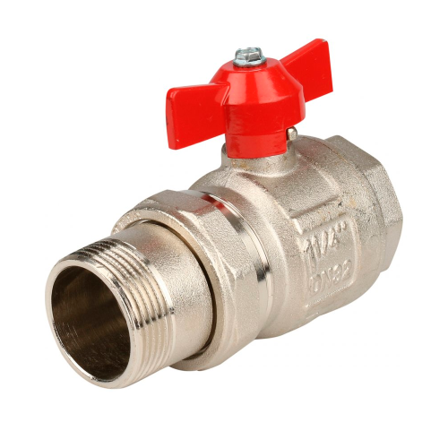 картинка Кран шаровой Itap с накидной гайкой полнопроходной (бабочка) ART 098 IDEAL 1 1/4" от магазина Сантехстрой