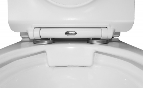 картинка Унитаз-компакт Azario Mons 380х650х790 напольный, безободковый, с быстросъемным сиденьем микролифт (AZ-76004) от магазина Сантехстрой