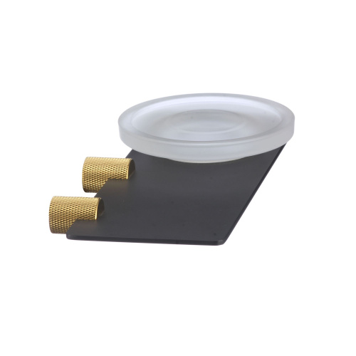 картинка Мыльница стеклянная с настенным держателем Savol (S-002159HB) от магазина Сантехстрой