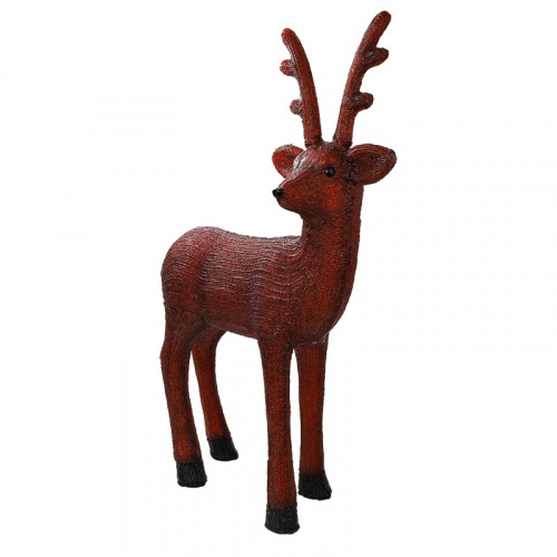 картинка Акриловая светодиодная фигура Бурый олень 100 см,  380 светодиодов,  IP 65, понижающий трансформатор в комплекте,  NEON-NIGHT от магазина Сантехстрой