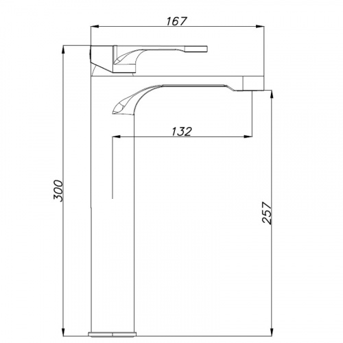 картинка Смеситель для раковины AZARIO VIANO высокий, белый матовый (AZ-158345526) от магазина Сантехстрой