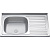 картинка Мойка 8050 L MELANA 0,4/160 накладная прямоугольная (076 ta L*20) от магазина Сантехстрой