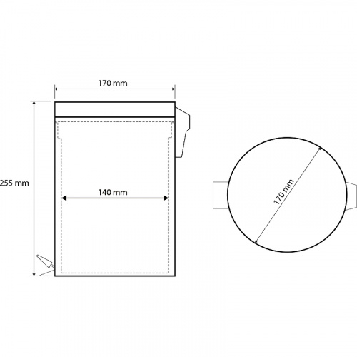 картинка Ведро для мусора Bemeta Hotel 104315022 Хром от магазина Сантехстрой