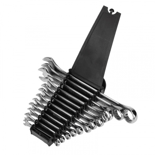 картинка Набор ключей комбинированных (6-14, 17, 19, 22мм) 12 шт, CrV,  зеркальное хромирование REXANT от магазина Сантехстрой