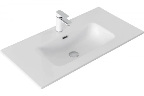 картинка Раковина-столешница Aquanet Flat 90 белый матовый 00330432 от магазина Сантехстрой