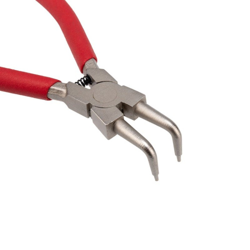 картинка Щипцы для стопорных колец загнутый сжим 160мм,  обливные рукоятки REXANT от магазина Сантехстрой