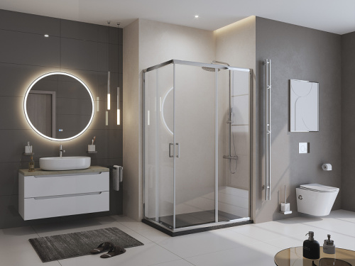 картинка Душевой поддон из искусственного камня BelBagno Uno 120x90 TRAY-MR-UNO-AH-120/90-35-NERO Черный от магазина Сантехстрой