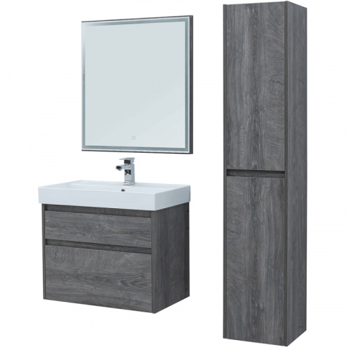 картинка Комплект мебели Aquanet для ванной 242920 Серый от магазина Сантехстрой