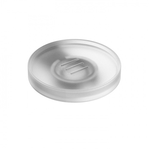 картинка Colombo Mini  Мыльница подвесная , цвет: черный матовый/матовое стекло от магазина Сантехстрой