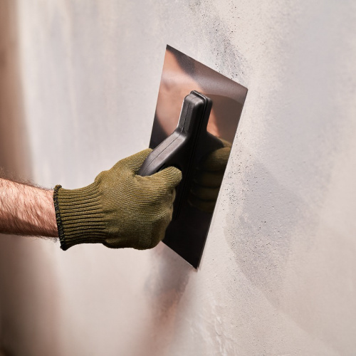 картинка Гладилка нержавеющая 130х270 мм,  пластиковая ручка REXANT от магазина Сантехстрой